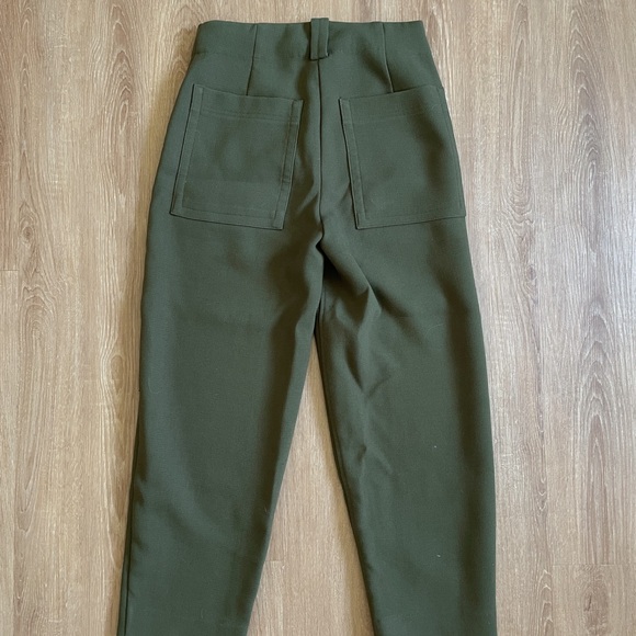 Frank and Oak The Utility Alice Straight Pant in Dark Olive - Picture 3 of 5